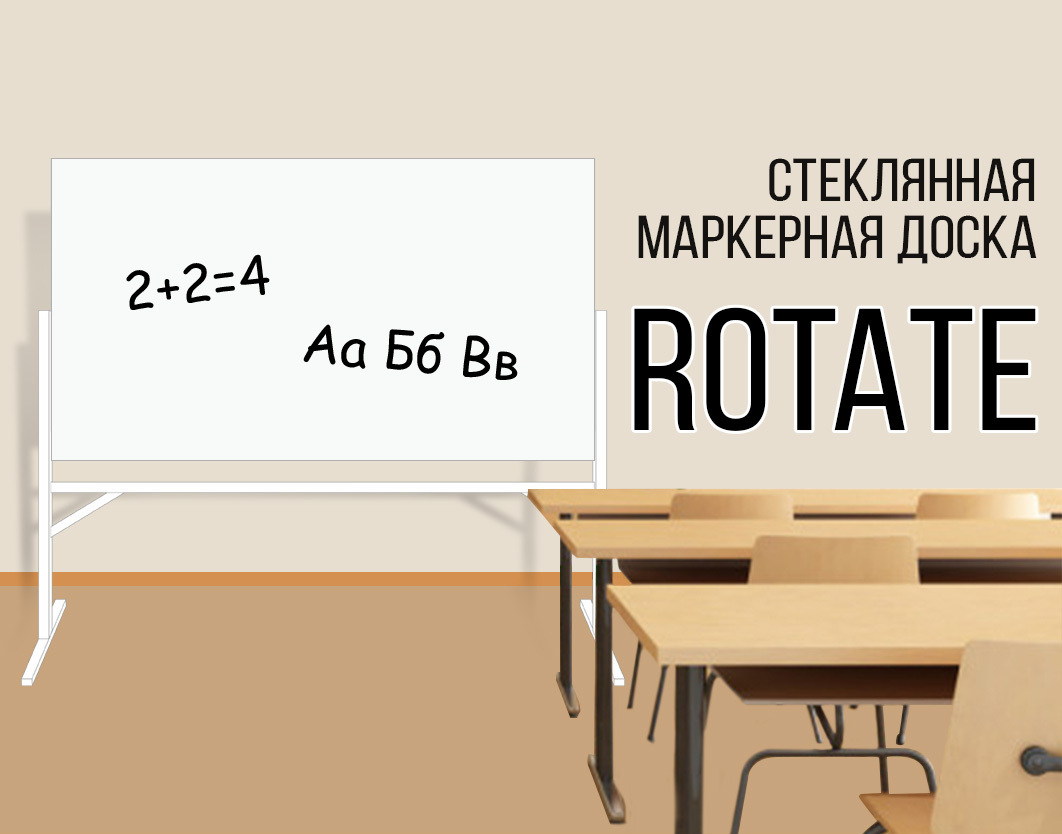 Маркерная / Меловая ROTATEW2000х1000